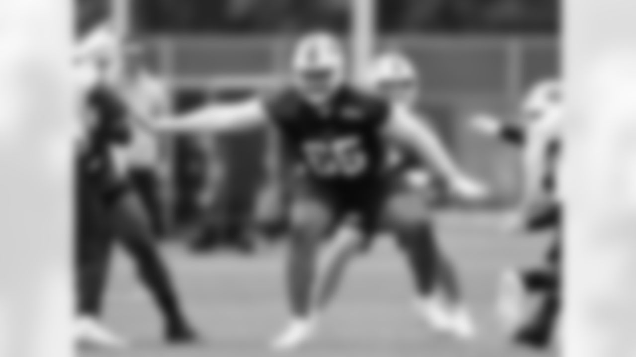 Mike Edwards (65). Buffalo Bills Organized Team Activity, May 28, 2024 at One Bills Drive.