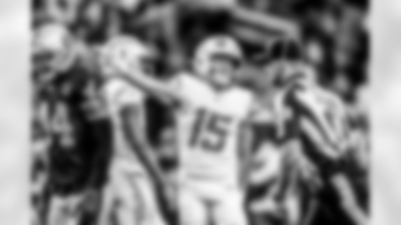 Take a look back at the Chargers Week 18 matchup with the Raiders in monochrome!