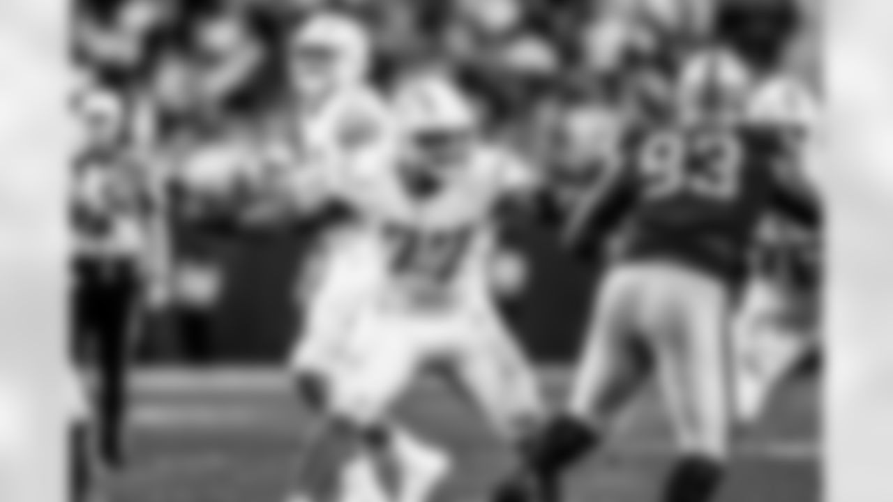 Take a look back at the Chargers Week 18 matchup with the Raiders in monochrome!
