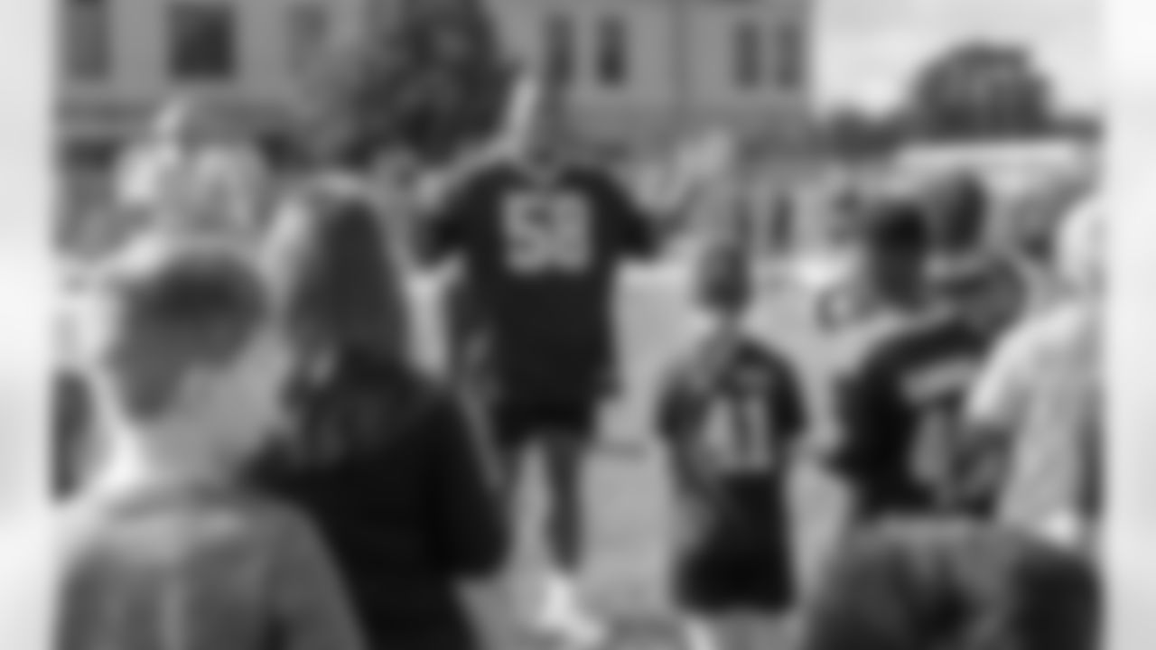 The New Orleans Saints and linebacker Anfernee Orji hosted a Play Football Experience at Visitation of Our Lady School on Tuesday, Sept. 17, 2024.