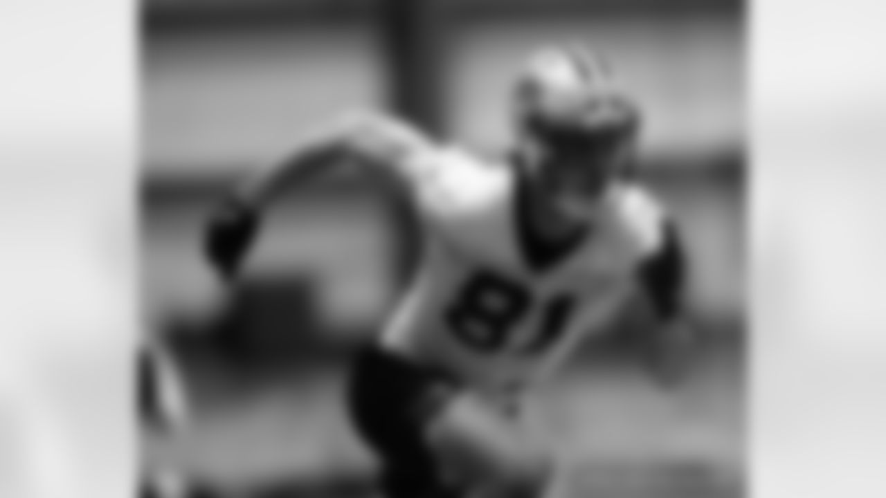 New Orleans Saints players attended 2025 Rookie Minicamp workouts at the Ochsner Sports Performance Center on May 10, 2025.